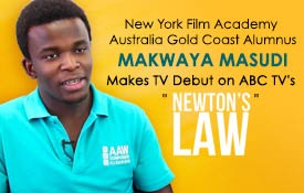 NYFA AUSTRALIA GOLD COAST ALUMNUS MAKES TV DEBUT ON ABC TV’S “NEWTON’S LAW”