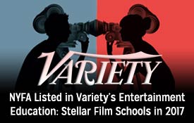 NYFA LISTED IN VARIETY’S ENTERTAINMENT EDUCATION: STELLAR FILM SCHOOLS IN 2017