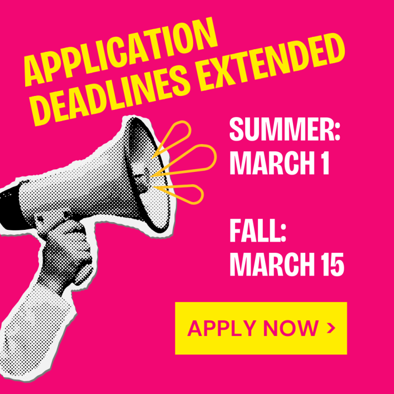 Application Deadlines Extended